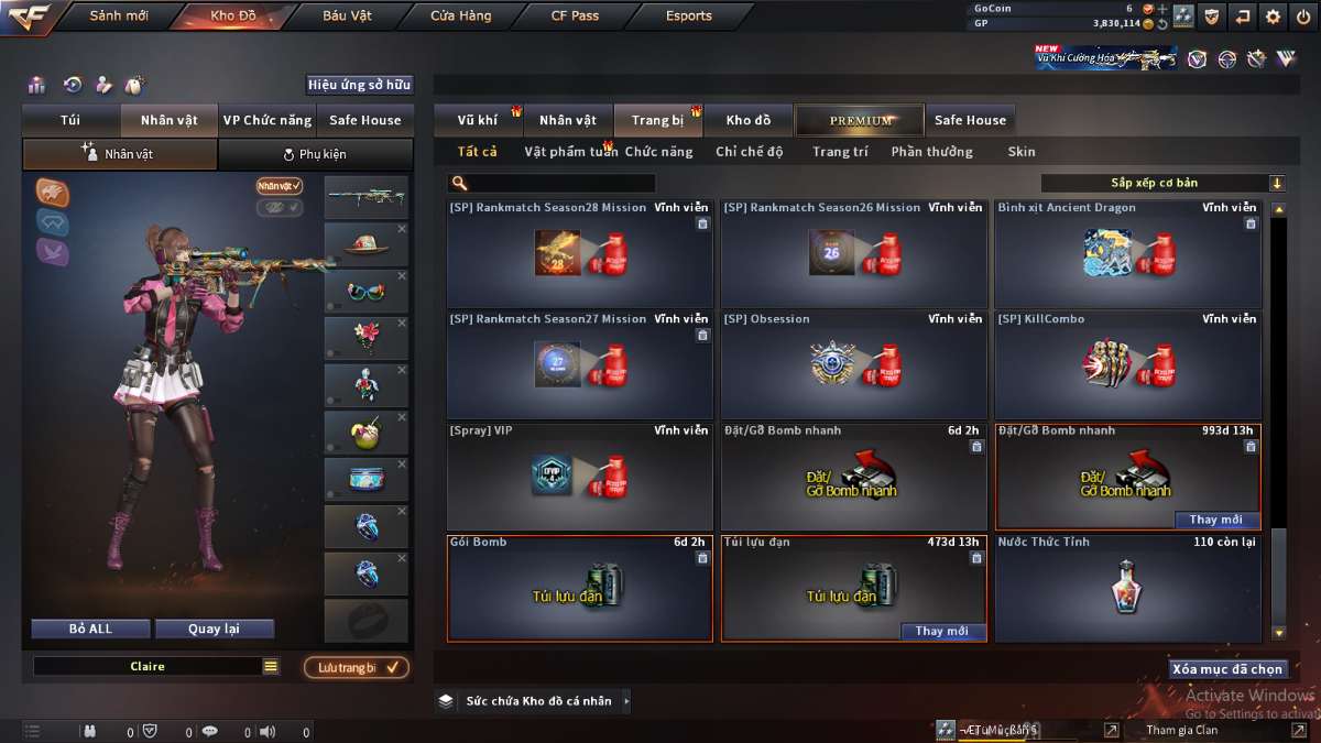 shop acc cf uy tin gia re